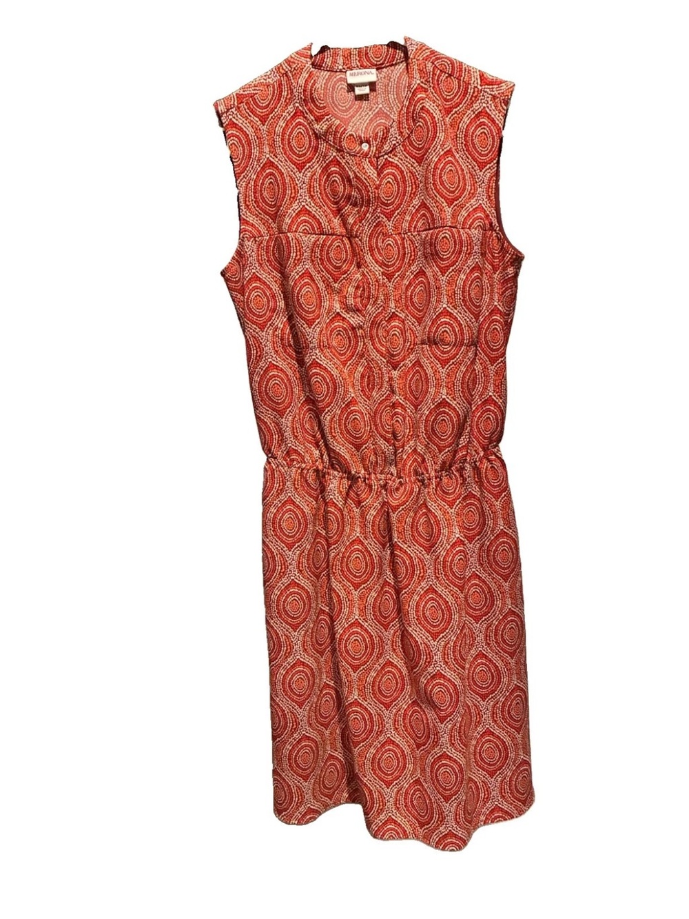 Merona Red Patterned Sleeveless Dress Size XS